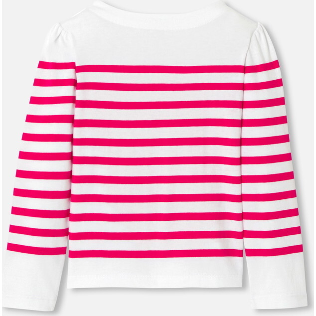 Girl Sailor Tee, White/Pink - T-Shirts - 2