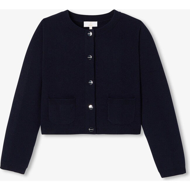 Girl Short Cardigan, Navy