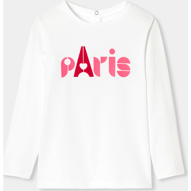 Girl Long Sleeve T-Shirt, White