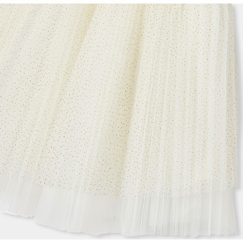 Girl Tulle Skir,t White/Gold - Skirts - 4