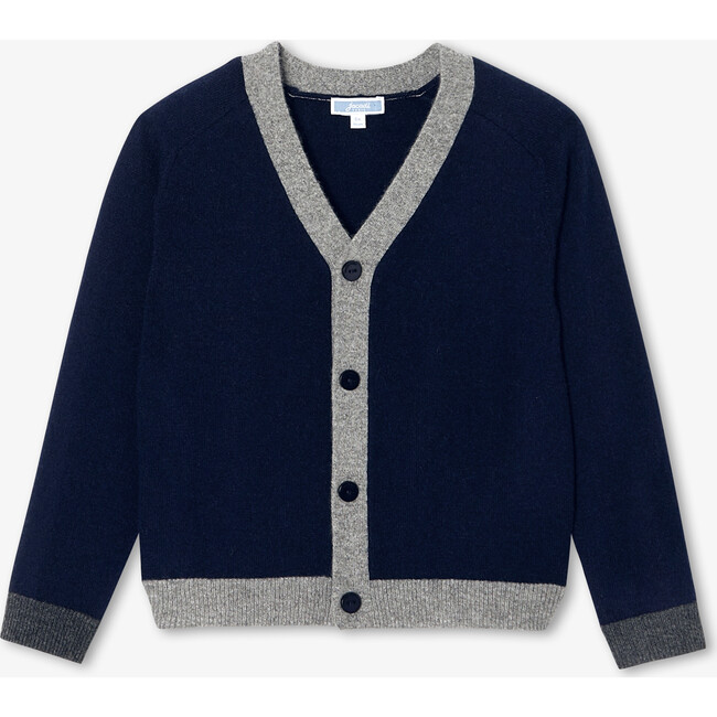 Boy Cardigan, Navy/Multicolour