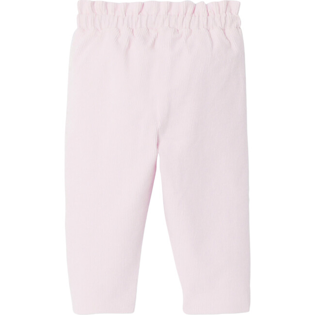 Baby Girl Velour Pants, Powder Pink