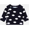 Baby Set in Jersey Knit, Navy/Cream - Mixed Apparel Set - 2