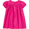 Baby Girl taffeta Dress, Rose Bengale - Dresses - 2