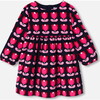 Baby Girl Velvet Dress, Multicolour - Dresses - 8