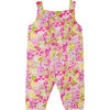 Baby Girl Overalls in Liberty Fabric, Pink/Multicolour - Rompers - 2