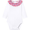 Baby Girl Long-sleeve Bodysuit, White - Onesies - 1 - thumbnail