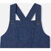 Baby Girl Overalls, Dark Denim - Rompers - 3