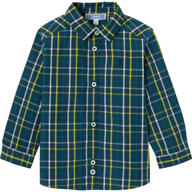 Baby Boy Plaid Shirt, Navy/Multicolour