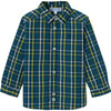 Baby Boy Plaid Shirt, Navy/Multicolour - Shirts - 1 - thumbnail