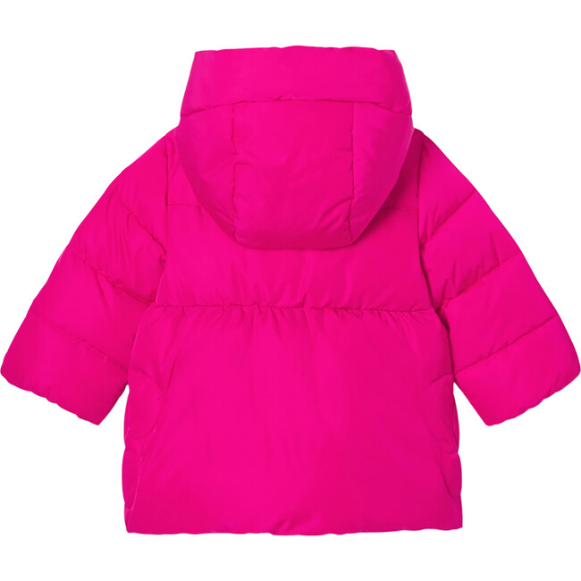 Baby Girl Padded Jacket, Grenadine Pink - Jackets - 2