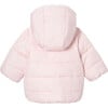 Baby Girl Padded Jacket, Powder Pink - Jackets - 2