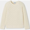 Boy Sweater, Soft White - Sweaters - 1 - thumbnail