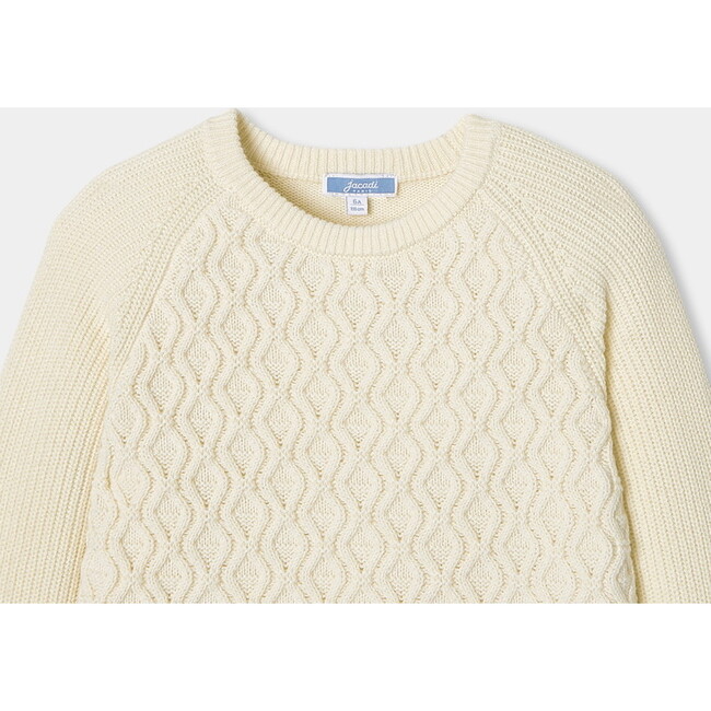 Boy Sweater, Soft White - Sweaters - 3