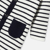 Baby Boy Knitted Jumpsuit, Navy/White - Rompers - 4