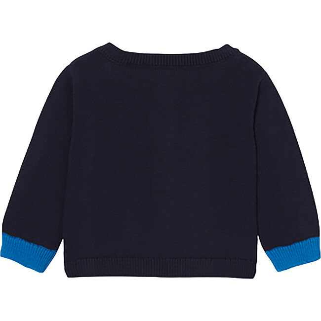 Baby Boy Jersey Cardigan, Navy/Multicolour - Cardigans - 2