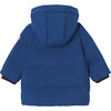 Baby Boy Nylon Parka, Navy Blue - Jackets - 2