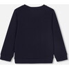 Boy Sweatshirt, Navy - Sweatshirts - 2