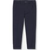 Boy Slack Pants, Navy - Pants - 1 - thumbnail