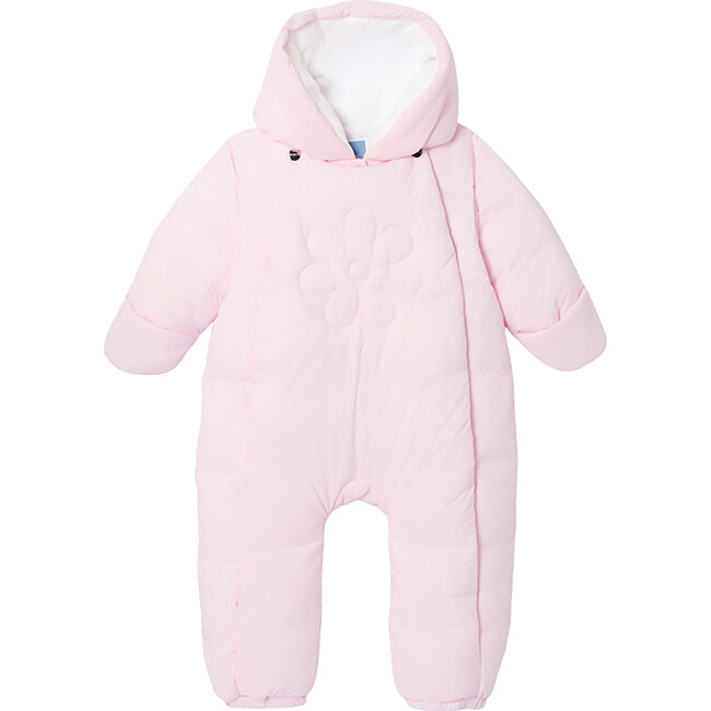 Baby Girl Snowsuit, Powder Pink - Snowsuits - 4