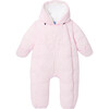 Baby Girl Snowsuit, Powder Pink - Snowsuits - 4