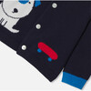 Baby Boy Jersey Cardigan, Navy/Multicolour - Cardigans - 3