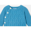 Baby Boy Knitted Set, Prussian Blue - Mixed Apparel Set - 5