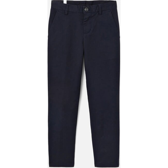 Boy Slack Pants, Navy - Pants - 2