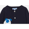 Baby Boy Jersey Cardigan, Navy/Multicolour - Cardigans - 4
