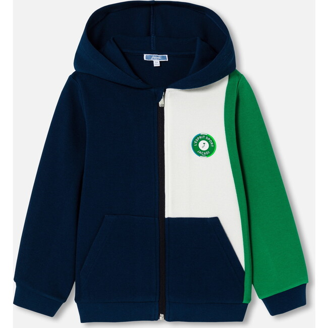 Boy Hoodie, Navy/Green