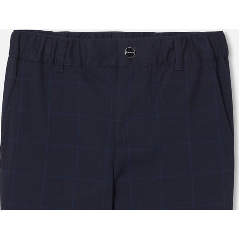 Boy Slack Pants, Navy - Pants - 4