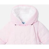 Baby Girl Snowsuit, Powder Pink - Snowsuits - 6