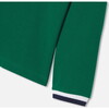 Boy Long Sleeve Polo, Dark green - Polo Shirts - 4