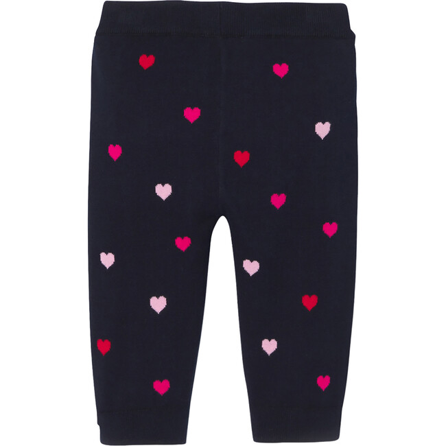 Baby Girl Knitted Pants, Navy/Multicolour - Pants - 2