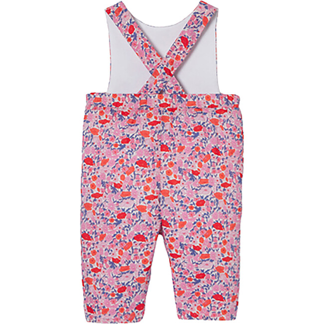 Baby Girl Jumpsuit in Liberty Fabric, Pink/Multicolour - Rompers - 2