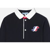 Boy Long-Sleeve Polo, Navy - Polo Shirts - 3