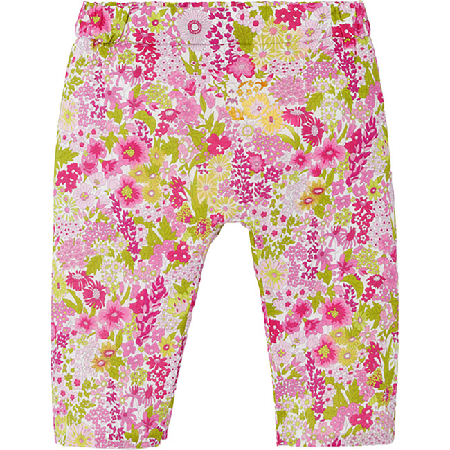 Baby Girl Comfort Trousers in Liberty Fabric, Pink/Multicolour