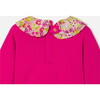 Baby Girl Fleece Sweatshirt, Raspberry - Sweatshirts - 2