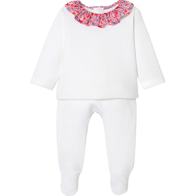 Baby Girl Comfort Set Double Jersey, White