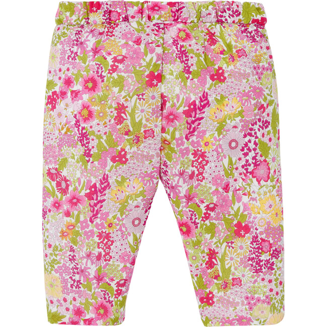 Baby Girl Comfort Trousers in Liberty Fabric, Pink/Multicolour - Pants - 2