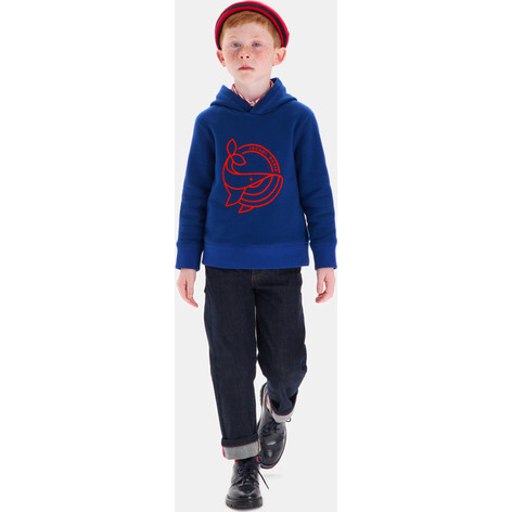 Boy Hoodie, Dark Blue - Sweatshirts - 8