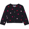 Baby Girl Cardigan, Navy/Multicolour - Cardigans - 1 - thumbnail