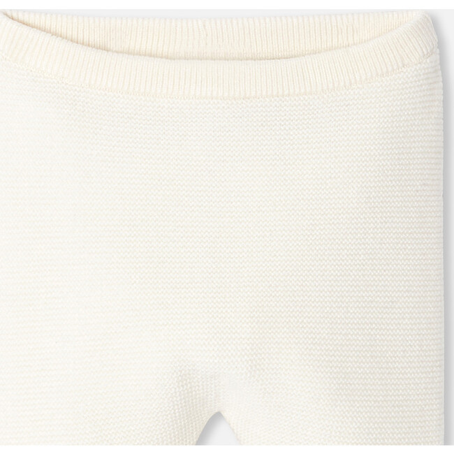 Baby Garter Stitch Set, Soft White - Mixed Apparel Set - 2