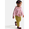 Baby Girl Cardigan, Heather Pink - Cardigans - 3