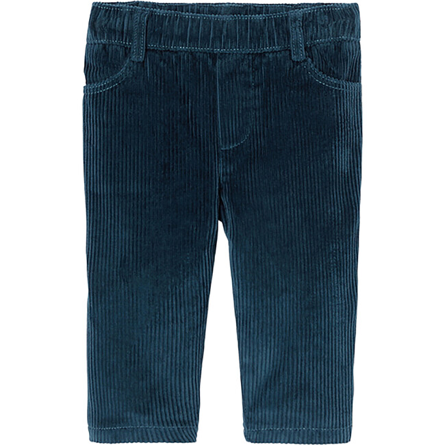 Baby Boy Corduroy Pants, Ink blue