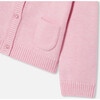 Baby Girl Cardigan, Heather Pink - Cardigans - 5