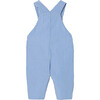 Baby Boy Poplin Overalls, White/Blue - Rompers - 2