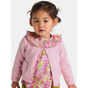 Baby Girl Cardigan, Heather Pink - Cardigans - 6