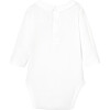 Baby Boy Bodysuit with Collar, White - Onesies - 2