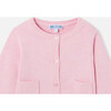 Baby Girl Cardigan, Heather Pink - Cardigans - 8